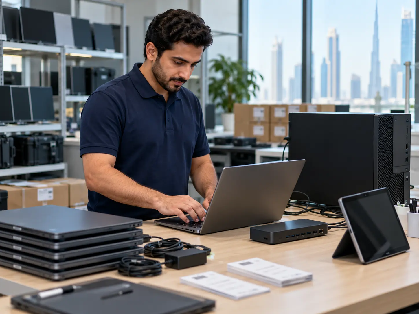 Technician provisioning enterprise endpoint devices